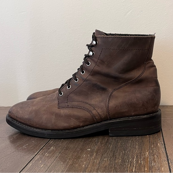 Thursday Boot Company Brown Leather Lace Up Boots Mens size 11.5